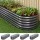 Green Fingers 4 Pack Raised Garden Beds 240cm Galvanised Steel with Safety Edging Aluminium Grey
