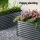 2x Green Fingers 320x80x56cm Oval Raised Garden Beds, Galvanised Steel Planter Boxes, Rustproof, Aluminium Grey