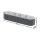 2x Green Fingers 320x80x56cm Oval Raised Garden Beds, Galvanised Steel Planter Boxes, Rustproof, Aluminium Grey
