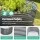 Green Fingers 3-Pack Oval Raised Garden Bed Kit 320cm Galvanised Steel Safety Edging Grey