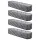 Green Fingers 4-Piece Raised Garden Bed Kit 320cm Galvanised Steel Aluminium Grey