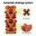 Green Fingers Brick Red 5-Tier Stackable Garden Planter with Auto Drainage for Herbs & Succulents, 35x35x75cm