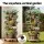 Green Fingers 5-Tier Stackable Vertical Garden Bed – Tan, 35x35x75cm, Movable Casters, Auto Drainage, Indoor/Outdoor