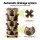 Green Fingers 5-Tier Stackable Vertical Garden Bed – Tan, 35x35x75cm, Movable Casters, Auto Drainage, Indoor/Outdoor