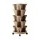 Green Fingers 5-Tier Stackable Vertical Garden Bed – Tan, 35x35x75cm, Movable Casters, Auto Drainage, Indoor/Outdoor