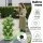 Green Fingers 5 Tier Vertical Garden Bed - Light Green, Stackable, with Drainage & Movable Casters for Urban Gardening