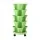 Green Fingers 5 Tier Vertical Garden Bed - Light Green, Stackable, with Drainage & Movable Casters for Urban Gardening