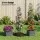 Green Fingers Self Watering Planter with Trellis Adjustable 4 Layer 140cm Modular Tomato Tower Grey 1 Pack