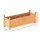 2x Green Fingers Raised Garden Bed 90x30x33cm Fir Wood Planter Box, Elevated Container for Flowers & Veggies