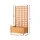 Green Fingers 2X Fir Wood Garden Bed 64x35x115cm with Trellis | Raised Planter Box for Vegetables & Flowers