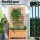 Green Fingers 2X Fir Wood Garden Bed 64x35x115cm with Trellis | Raised Planter Box for Vegetables & Flowers