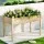 Greenfingers 120x60x80cm Elevated Wooden Garden Bed - Durable Fir Wood Planter Box with Liner, Easy Assembly