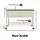 Green Fingers Mobile Raised Garden Bed 115cm White Elevated Planter 81cm Height with Wheels and Shelf