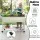 Green Fingers Mobile Raised Garden Bed 115cm White Elevated Planter 81cm Height with Wheels and Shelf