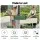 Green Fingers Mobile Raised Garden Bed 115cm White Elevated Planter 81cm Height with Wheels and Shelf