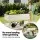 Green Fingers Mobile Raised Garden Bed 115cm White Elevated Planter 81cm Height with Wheels and Shelf