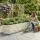 Green Fingers Oval Raised Garden Bed 240x60x45cm Galvanised Steel Rust Resistant White Deep 45cm Planter Box