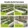 Green Fingers Oval Raised Garden Bed 240x60x45cm Galvanised Steel Rust Resistant White Deep 45cm Planter Box