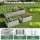 Green Fingers 2-in-1 Modular Galvanised Raised Garden Bed 240x80x60cm Rust Resistant Large Planter Box