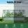 Green Fingers 3 in 1 Galvanised Raised Garden Bed with Greenhouse 180 x 80 x 30cm Green and Silver