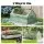 Green Fingers 3 in 1 Galvanised Raised Garden Bed with Greenhouse 180 x 80 x 30cm Green and Silver