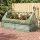 Green Fingers 3 in 1 Galvanised Raised Garden Bed with Greenhouse 180 x 80 x 30cm Green and Silver