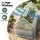 Green Fingers 3 in 1 Galvanised Raised Garden Bed with Greenhouse Kit 180 x 80 x 30cm White & Silver