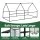Green Fingers 3 in 1 Galvanised Raised Garden Bed with Greenhouse Kit 180 x 80 x 30cm White & Silver