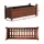 Green Fingers Raised Wooden Garden Bed Planter Box 90x30x33cm Brown Solid Fir Wood Liner Drainage Base