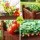 Green Fingers Raised Wooden Garden Bed Planter Box 90x30x33cm Brown Solid Fir Wood Liner Drainage Base