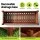 Green Fingers Raised Wooden Garden Bed Planter Box 90x30x33cm Brown Solid Fir Wood Liner Drainage Base