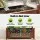 Green Fingers Raised Wooden Garden Bed Planter Box 90x30x33cm Brown Solid Fir Wood Liner Drainage Base