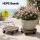 Gardeon 2PC Plant Carts HDPE Plant Caddy with Lockable Wheels Brown 32 cm x 10 cm in Pack of 2 Pieces