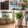 Gardeon 2PC Plant Carts HDPE Plant Caddy with Lockable Wheels Brown 32 cm x 10 cm in Pack of 2 Pieces