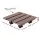 Gardeon 2PC HDPE Plant Carts with Lockable Wheels Brown 32 x 32 x 10 cm Durable Movers for Pots Indoor Outdoor