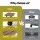 Gardeon 2PC HDPE Plant Carts with Lockable Wheels Brown 32 x 32 x 10 cm Durable Movers for Pots Indoor Outdoor