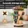 Green Fingers 3 Tier Stackable Vertical Planter Tower with Wheels Beige Self Watering Strawberry Pot