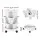Green Fingers 3 Tier Stackable Vertical Planter Tower with Wheels White Self Watering Strawberry Pot for Indoor Outdoor