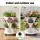Green Fingers 3 Tier Stackable Vertical Planter Tower with Wheels White Self Watering Strawberry Pot for Indoor Outdoor