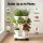 Green Fingers 3 Tier Stackable Vertical Planter Tower with Wheels White Self Watering Strawberry Pot for Indoor Outdoor