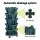 Greenfingers 5 Tier Stackable Garden Bed - Plastic Planters with Auto Drainage & Casters for Indoor/Outdoor Use