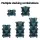 Greenfingers 5 Tier Stackable Garden Bed - Plastic Planters with Auto Drainage & Casters for Indoor/Outdoor Use
