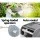 Green Fingers 20M Retractable Water Hose Reel with Auto Rewind, UV-Resistant PVC, 180° Swivel Mount & Brass Spray Gun