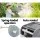 Green Fingers 20M Retractable Water Hose Reel with Auto Rewind, UV-Resistant PVC, 9-Setting Spray Gun, 180° Swivel Mount