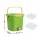 Gardeon Kitchen Compost Caddy 20L Food Waste Bin with Drain Tap 3-Compartment Sorting Tray and Inner Cover Green