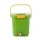 Gardeon Kitchen Compost Caddy 20L Food Waste Bin with Drain Tap 3-Compartment Sorting Tray and Inner Cover Green