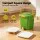 Gardeon Kitchen Compost Caddy 20L Food Waste Bin with Drain Tap 3-Compartment Sorting Tray and Inner Cover Green