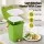 Gardeon 20L Kitchen Compost Bin Food Waste Caddy with Drain Tap and 3-Compartment Sorting Green