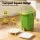Gardeon 20L Kitchen Compost Bin Food Waste Caddy with Drain Tap and 3-Compartment Sorting Green