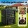 Gardeon 300L Heavy-Duty Tumbling Compost Bin Black Dual-Chamber Fast 6-8 Week Aeration System 300L Compost